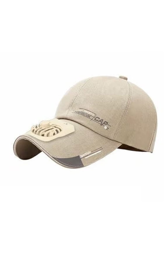 USB Charging Fan Cap Unisex Summer Fit Cap with Cooling Fan, Sun Protection Hat for Casual Outdoor Sport