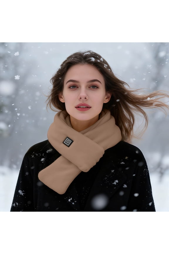 USB Charging Heating Scarf Smart Temperature Control Neck Warmer Winter Warmth Scarf Portable Electric Heated Scarf Men Women Cold Protection Scarf