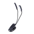 thumbnail image 1 of USB Charging LED Clip Lamp Reading Light Study Lamp with Two neck 10 Brightness Beads for Books Camping Flexible, 1 of 8