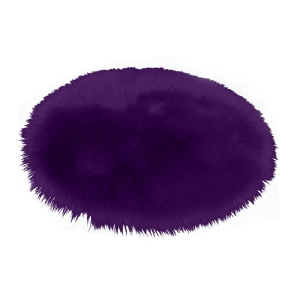 USB Charging Pet Heating Plush Round Pad, 17.55" Constant Temperature Small Heater Mat for Cats and Small Pets