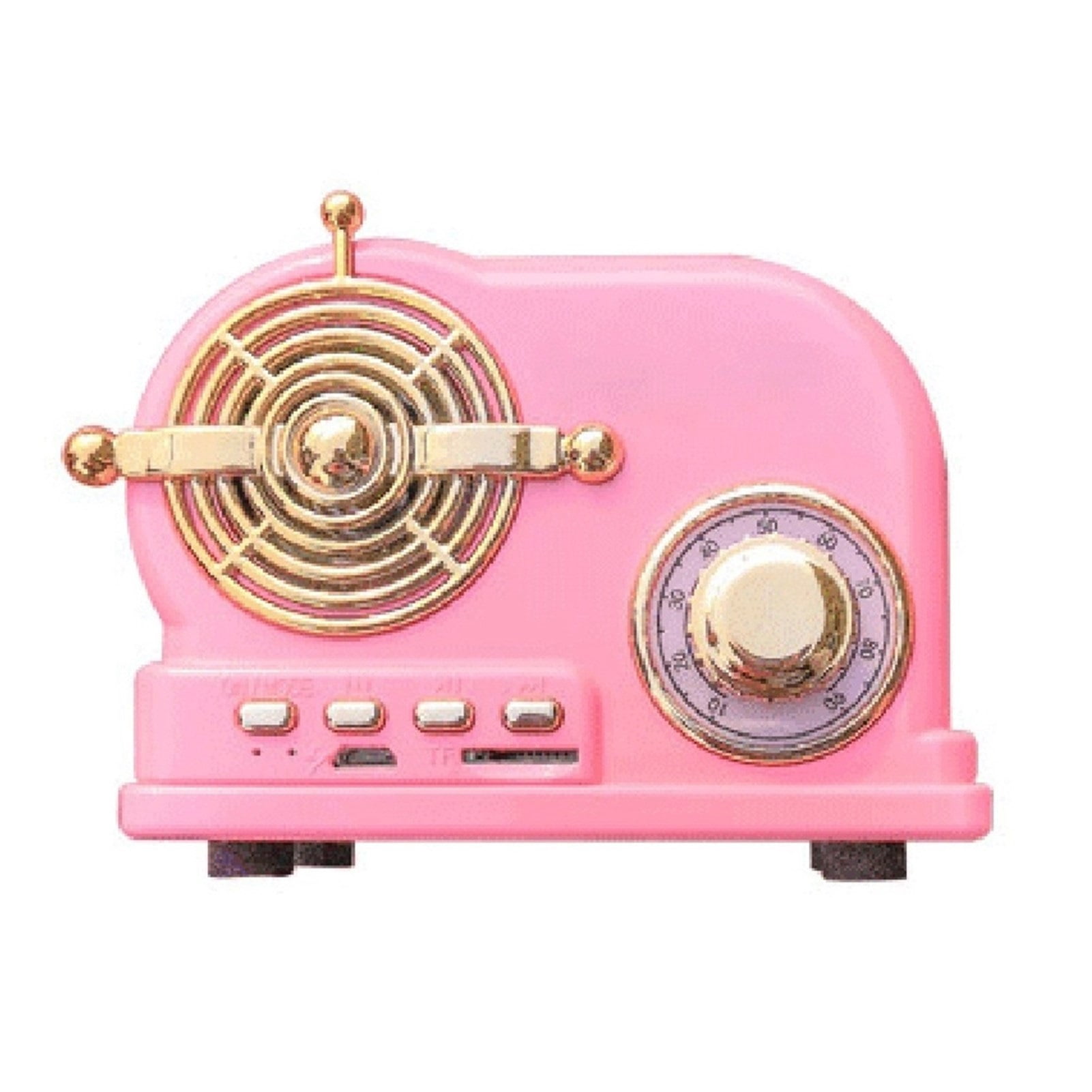 USB Charging Retro Bluetooth Speaker Wireless Old-Fashioned Portable Speaker Support TF Card FM Radio Phone Speaker Computer ,Accurate Channel Search