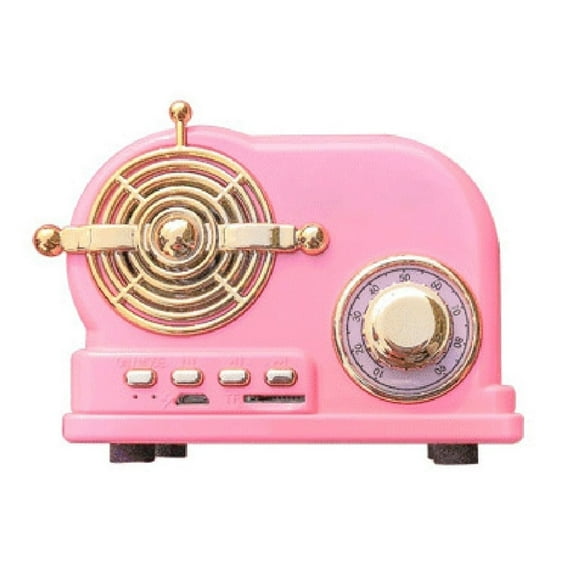 USB Charging Retro Bluetooth Speaker Wireless Old-Fashioned Portable Speaker Support TF Card FM Radio Phone Speaker Computer ,Accurate Channel Search