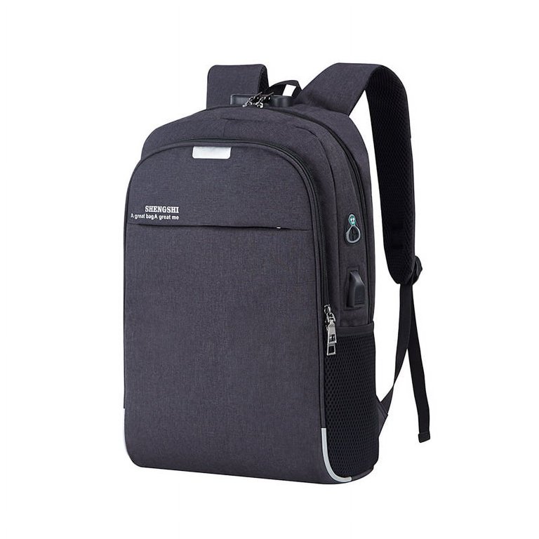 USB Charging School Anti Theft Backpack Men Stylish 15.6 Inch Laptop Backpacks Book Bag Waterproof Men Backpack Black