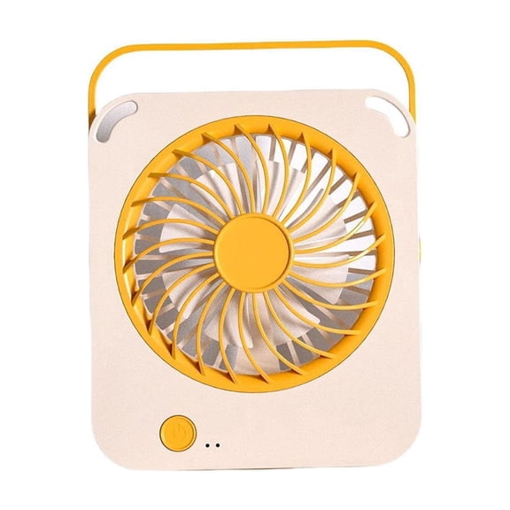 USB Charging Small Desktop Fan, Portable Personal Cooling Fan with High Wind Power, Quiet Operation Mini Fan for Office, Student Dormitory & Bedside, Lightweight & Stable Base