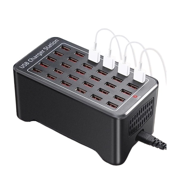 USB Charging Station 10 15 20 25 30 Multi Port Desktop USB Charger for Phone and Tablet Power Adapter