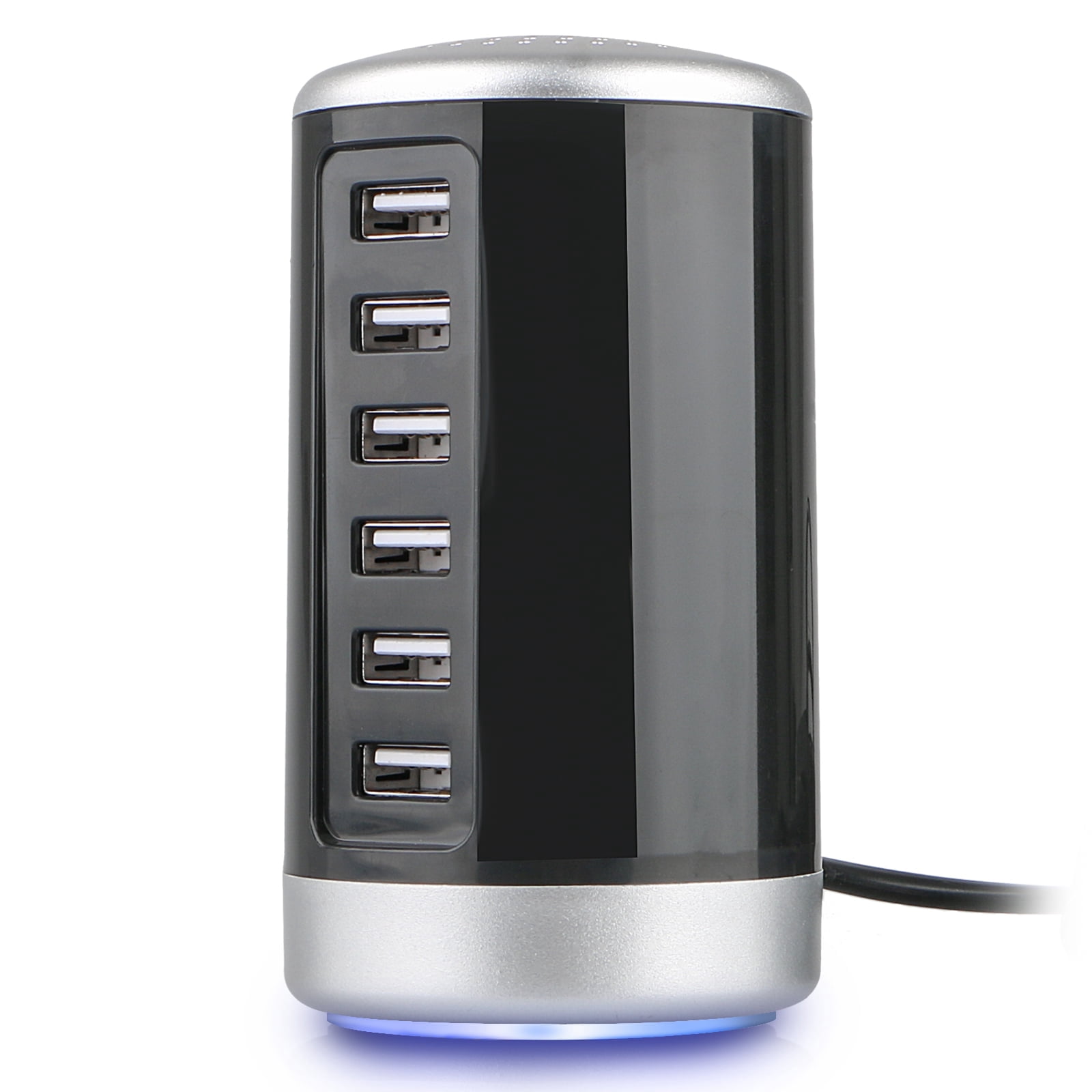 Rapid Adapter USB Charging Station Hub, Smart IC Tech 6A 30W 6 Port USB Wall Charger ...