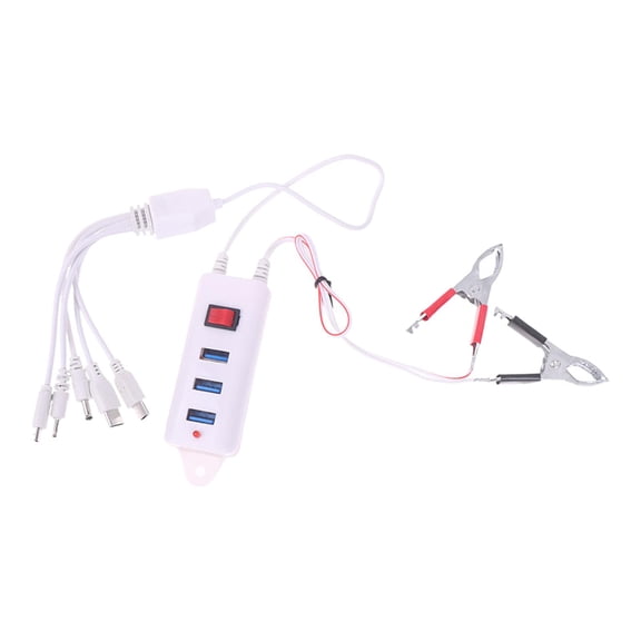 USB Clip Charger Switch Universal Plastic Material Convenient for Smartphones and Electronic Devices