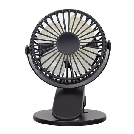 USB Clip-On Mini Desk Fan with 3 Speed Settings