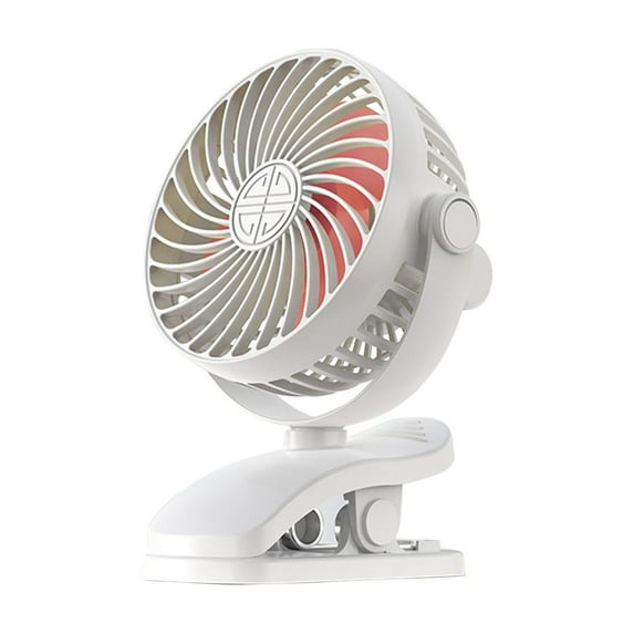 USB Clip-on Fan 720° Adjustable Tilt - 3 Speed Quiet Table Fan for Dorm Office Home, Long Battery Life Portable Clip Fan