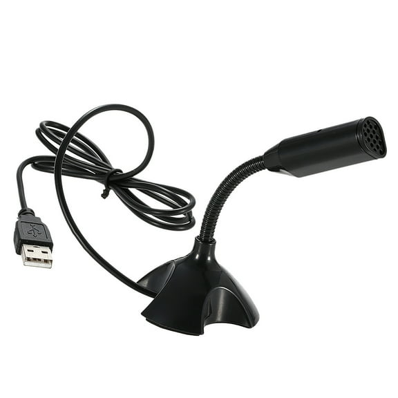USB Computer Microphone, Plug&Play Cardioid Condenser PC Laptop Mic, On/Off and Mute Buttons with LED Indicator, Compatible with Windows/Mac, Ideal for YouTube,Skype,Zoom,Recording,Games (6ft)-balck
