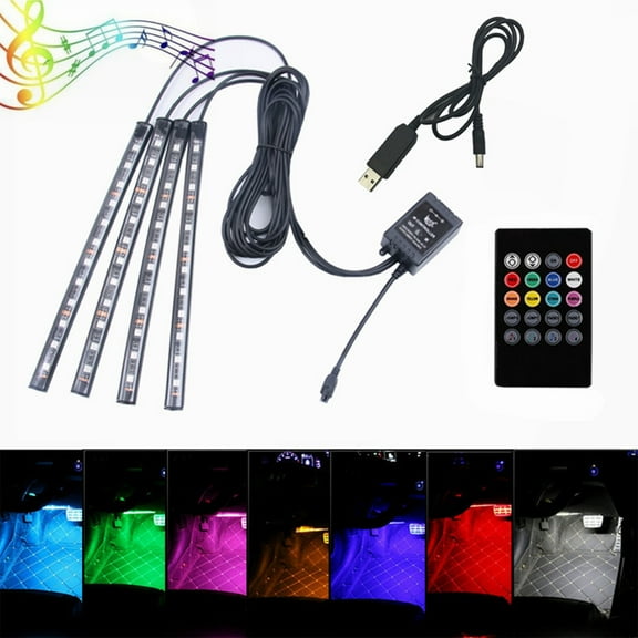 USB Computer RGB Led Light 4Pcs RGB Gaming LED Light Strip For PC Computer Case Decoration Gamer