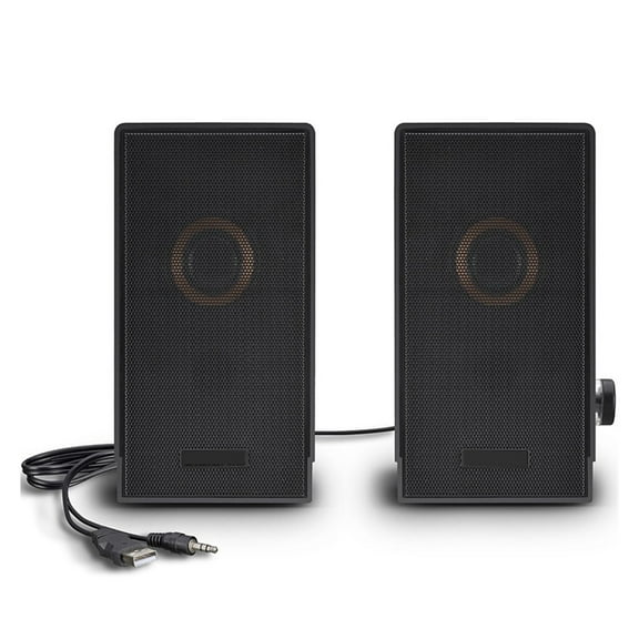 USB Computer Speakers 4D Stereo Surround Sound Bar PC Speakers Mini Subwoofer Speaker Home Theater Dual Music System ,Impactful Volume Boost