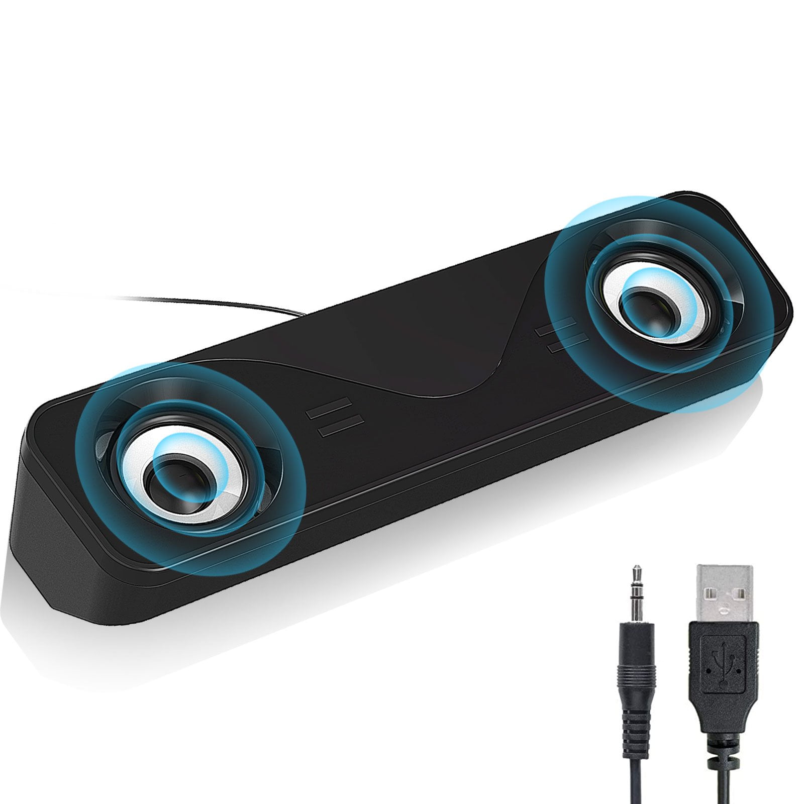 USB Computer Speakers for Desktop, Laptop, PC Gaming Speakers, Small