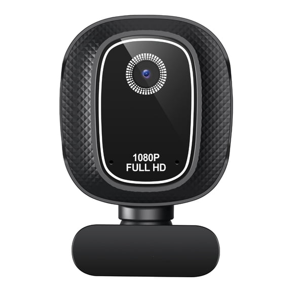 USB Computer Webcam with Autofocus and Voice Pickup for Video Meetings, Streaming and Online Classes at Work Desks