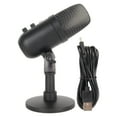 USB Condenser Microphone Gain Control 360 Degrees Rotatable Microphone
