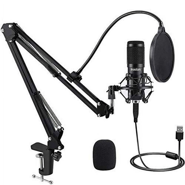 Professional Usb Condenser Microphone For Pc Computer Podcasting Recording Microphone  Gaming Streaming Studio Mic For
