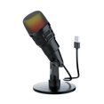 thumbnail image 1 of USB Condenser Microphone Plug and Play Gaming Mic for Laptop Phone Recording Live Streaming Karaoke 180 Degrees Rotatable Dynamic RGB Lighting Effects Capacitor Microphone 5/8'' Thread Interface, 1 of 9