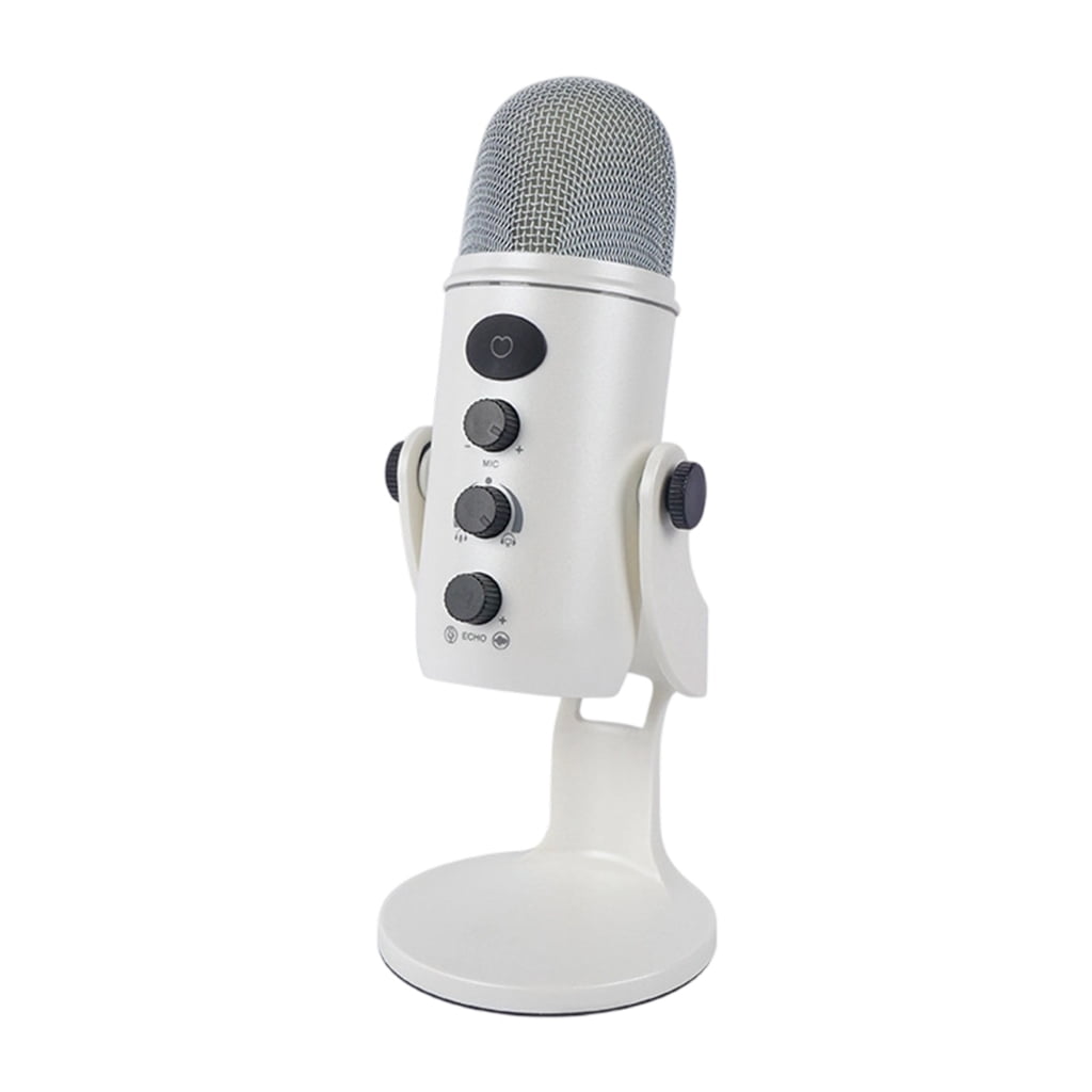 USB Condenser Microphones Professional Noise Reduction Control Plug Play for Streaming Podcasts