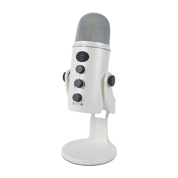 USB Condenser Microphones Professional Noise Reduction Control Plug Play for Streaming Podcasts
