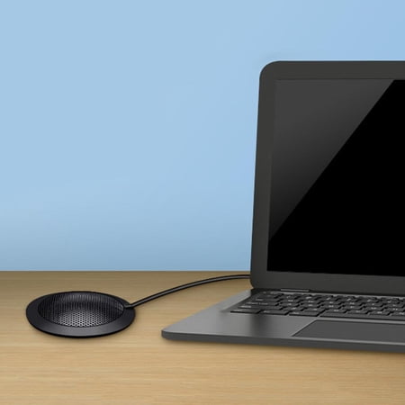 USB Conference 360 degree Omnidirectional Condenser Desktop for Conference, Classes, Gaming, Recoding, Compatible 4