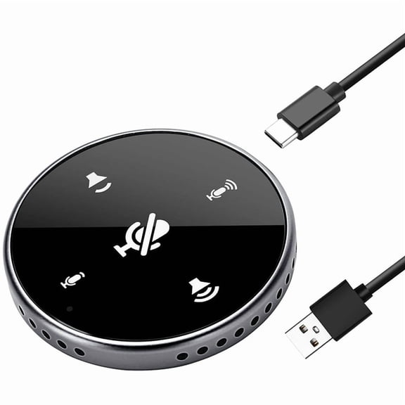 USB Conference Microphone with Speaker,Laptop Omnidirectional Computer Mic ,for Zoom Meetings,VoIP Call