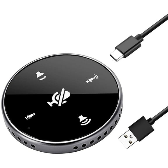 USB Conference Microphone with Speaker,Laptop Omnidirectional Computer Mic ,for Zoom Meetings,VoIP Call