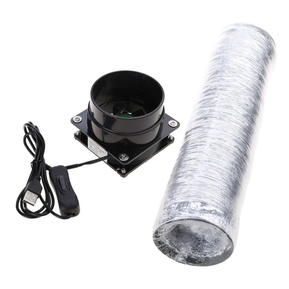 USB-Connected ESD Fume Extractor Fan with Switch Pipe Duct for EffectiveSm0keHigh-Performance Ventilation Fan with Powerful Suction and Plastic Duct Pipe