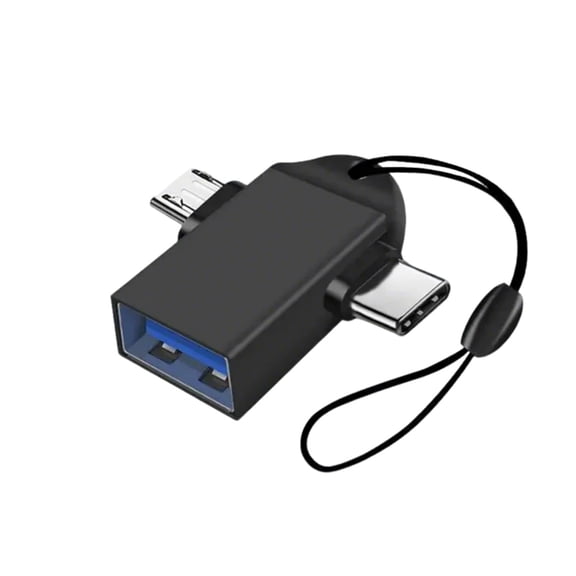 USB Connector Adapter with Lanyard for Phone Mouse Laptop OTG Converter USB 3.0 to Type C/USB and Type-C Adapter