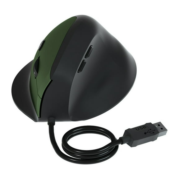 USB Cord Vertical Mouse 800/1200/1600DPI Adjustable Ergonomic Grip Quiet Button Right Hand Computer Laptop PC Desktop