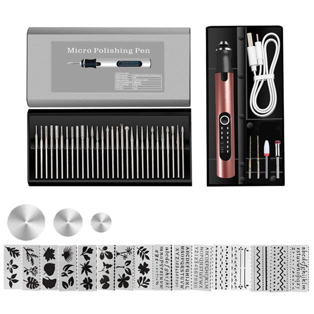 USB Cordless Rechargeable Engraving Pen Set Electric Cordless Engraving Tool