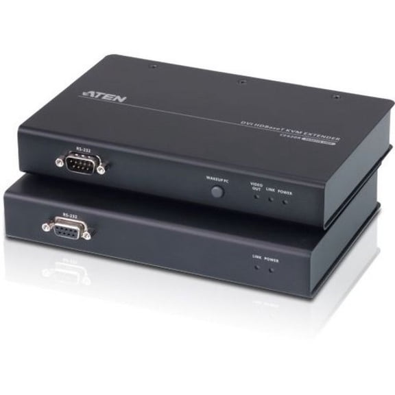 ATEN USB DVI HDBaseT 2.0 KVM Extender (1920 x 1200@100 m)-TAA Compliant - 1 Computer(s) - 1 Remote User(s) - 492.13 ft Range - WUXGA - 1920 x 1200 Maximum Video Resolution - 2 x Network (RJ-45) - 4...