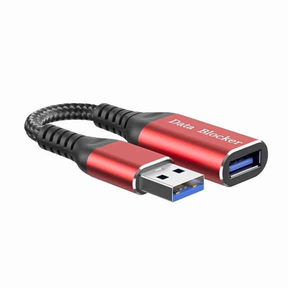 USB Data Blocker Cable USB Female to Male Cord for Charging Only Protects Data For Multiple Devices 12cm