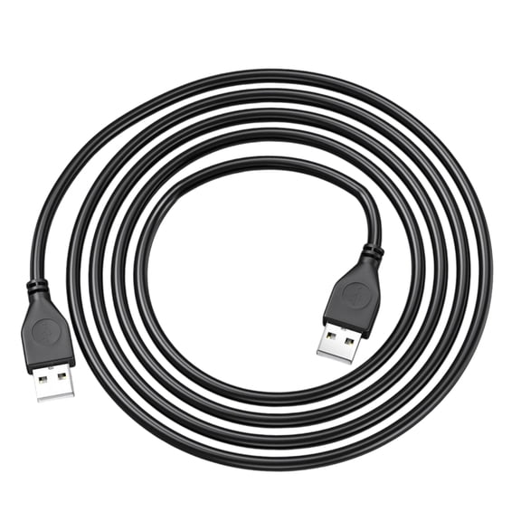USB Data Cable, Male to Male Laptop Coolers Connection Cord Wire External Hard Drive Rings Extension Line