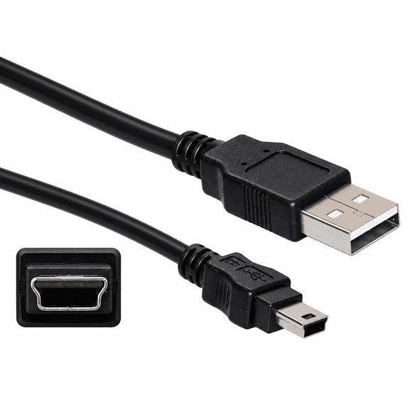 Replacement USB Data Charging Cable Compatible with Garmin Nuvi 1250 1450 1490T 2250 2457LMT 2539LMT 2557LMT 2558LMTHD 2559LMT 2589LMT 2595LMT 2597LMT 2598LMTHD 2599LMTHD 2639LMT 2689LMT 2699LMTHD