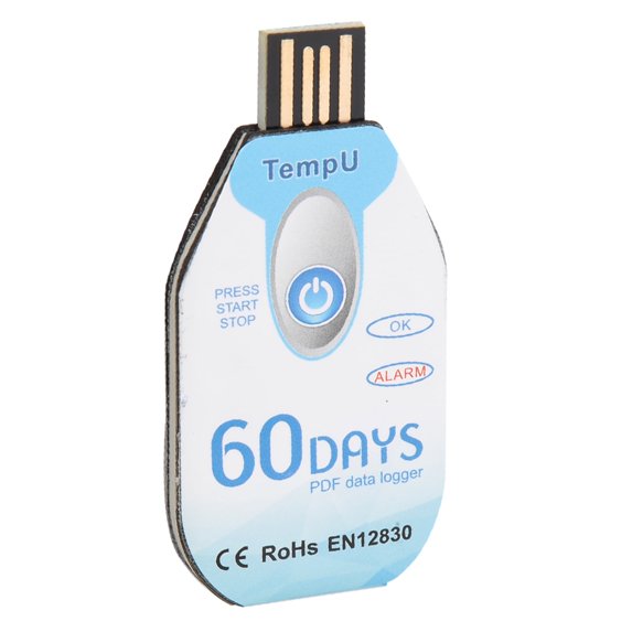 USB Data Logger,USB Temperature Recorder,Temperature Data Logger Single Use PDF Report USB Port 10000 Points