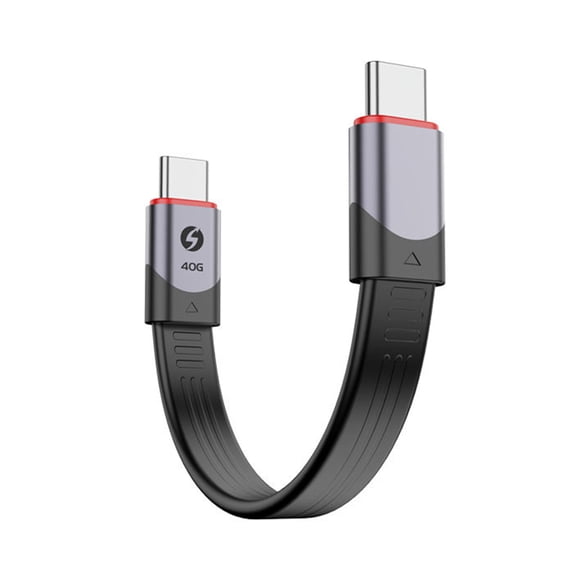 USB Data Transfer Cable 40Gbps Speed 15cm FPC Technolog USB Charging Cord for Phones/Tablets/Laptops Easy to Carry