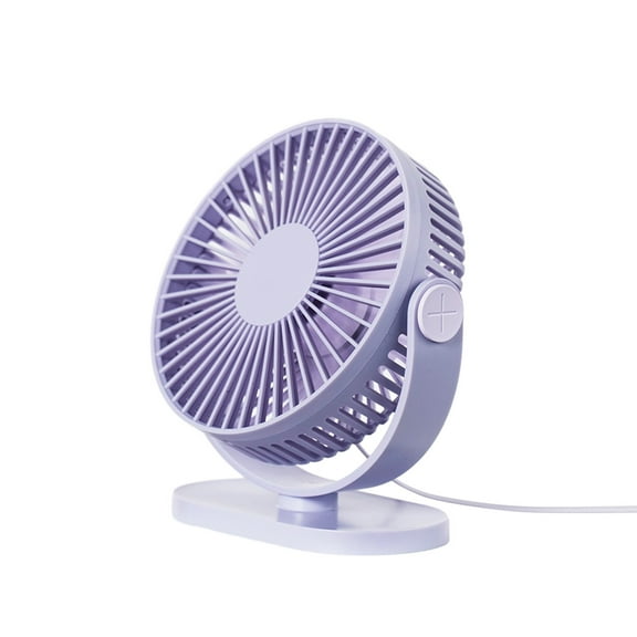 USB Desk Fan 6 Inch, Small Quiet Portable Fan with 3 Speeds & 90° Rotation, Flip Bottom Ring Design, Personal Cooling Table Fan for Home, Office, Car, Travel & Indoor/Outdoor Use, Black