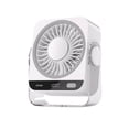 thumbnail image 1 of USB Desk Fan with Cooling Function, Rechargeable Ice Cooling Fan, 5-Speed Desktop Fan, Portable Cooling Fan with Digital Display for Office and Bedroom （White）, 1 of 5