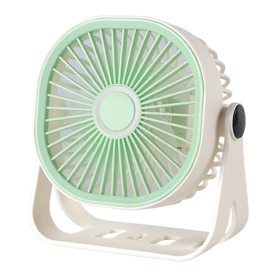 USB Desk Fan, Green, 3 Speed Quiet Portable Table Fan, Small Desktop Fan for Home, Office, Dorm, Bedroom, Style 2