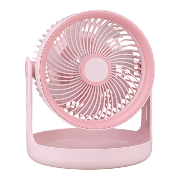 USB Desk Fan, Pink, 3 Speed Quiet Portable Table Fan, Small Desktop Fan for Home, Office, Dorm, Bedroom