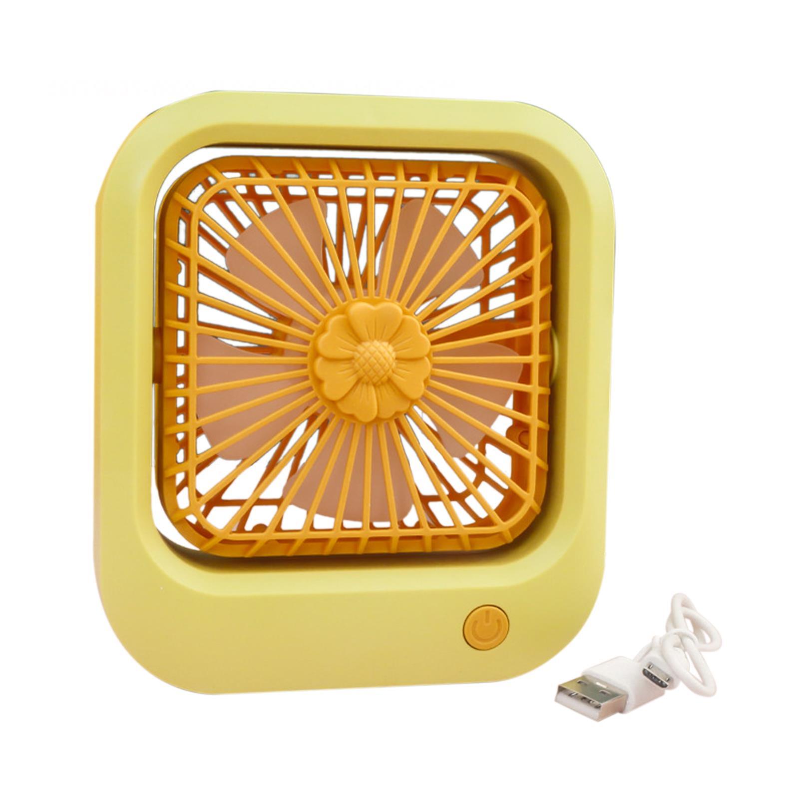 USB Desk Fan Portable Personal Desk Fan, Electric Fan, Quiet Powerful