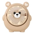 thumbnail image 1 of USB Desk Fan, Small But Powerful, Personal Portable Quiet, Cute Bear Design Adjustable Mini Table Desktop Fan for Kids, Girls, Women - Cooling Home Office Car Summer Travel Gifts, 1 of 5