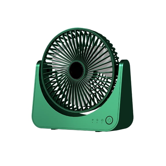 USB Desk Fan with Adjustable Angle, 3-Speed, Battery-Powered, Quiet and Powerful Airflow for Office, Home, Travel, and Dorm Rooms