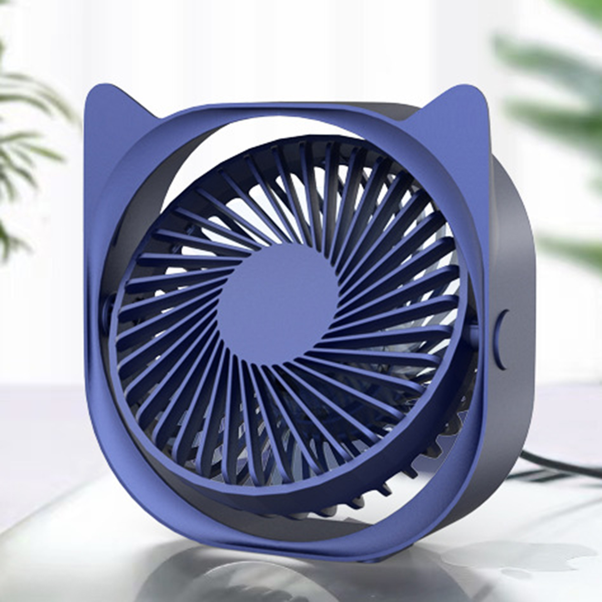 USB Desk Fans Small Quiet Mini Cute Desktop Fan USB Powered 3 Wind
