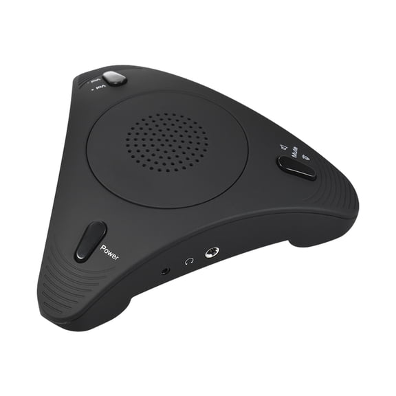USB Desktop Computer Conference Omnidirectional Condenser Microphone Mic Speaker Speakerphone Audio Pickup Plug & Play for Business Video Meeting