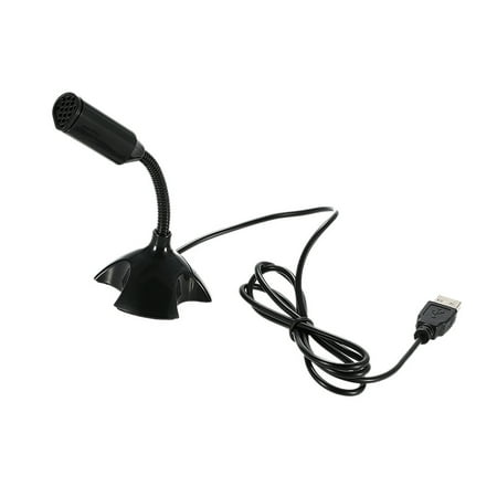 USB Desktop Microphone 360° Adjustable Microphone Support Voice Chatting Recording Mic for PC with a USB port