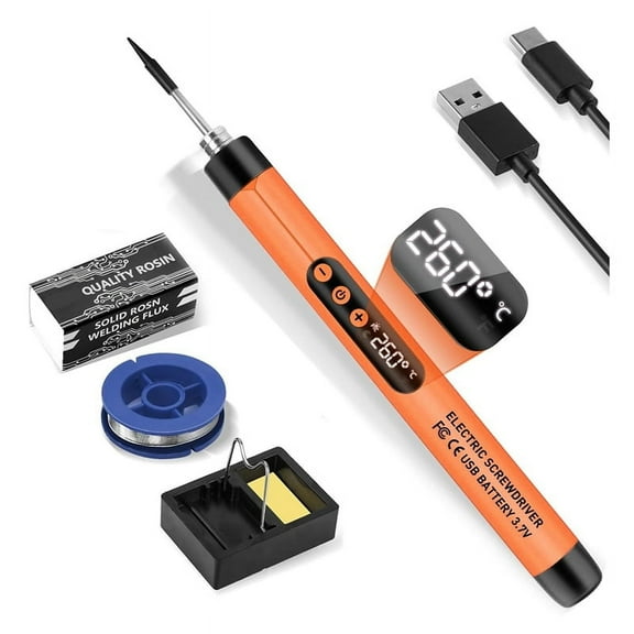 USB Digital Electric Soldering Iron Set Kit Intelligent 300-450 Temperature Adjustable Solder Welding Iron Tool