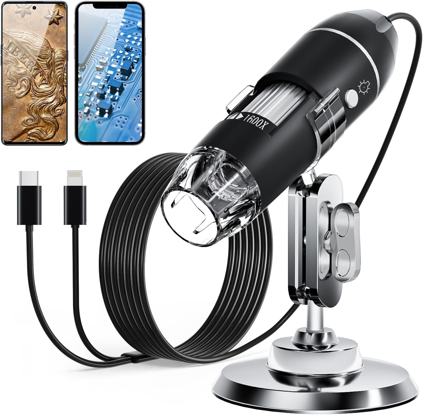 USB Digital Microscope Camera, Handheld HD Inspection Camera