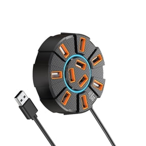 USB Docking Station 10 Port USB 2.0 Hubs Expansion Dock Data Transfer Expander USB Extension for Keyboard USB Expander