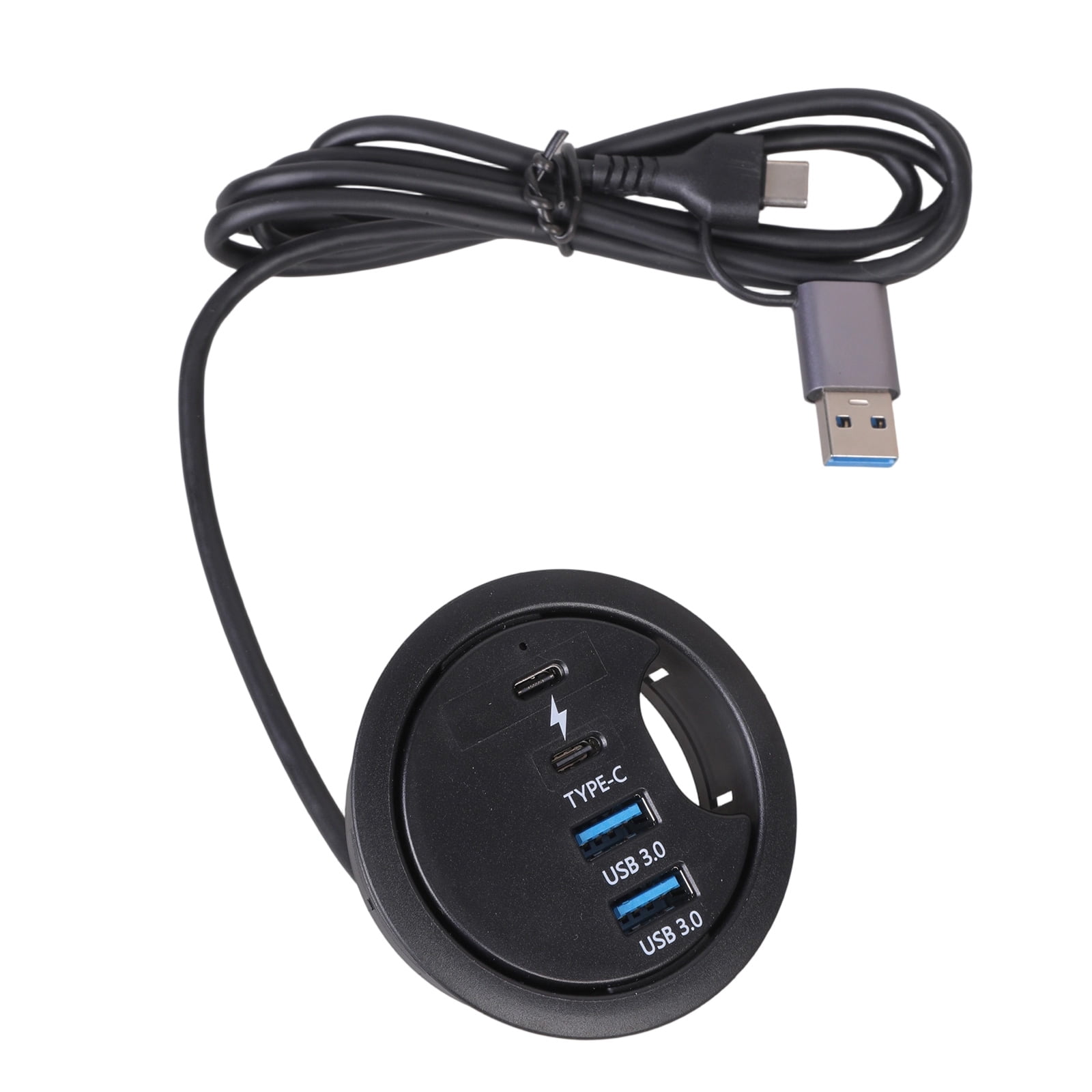 USB Docking Station USB Dock Laptop Docking Station Desktop Grommet Hole Desktop Cable Organization for PC Laptop